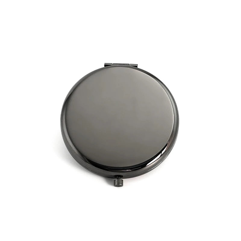 Zonyin Customized Logo Double Sided Compact Metal Cosmetic Mirror New Style Small Pocket Wedding Souvenirs Makeup Mirror