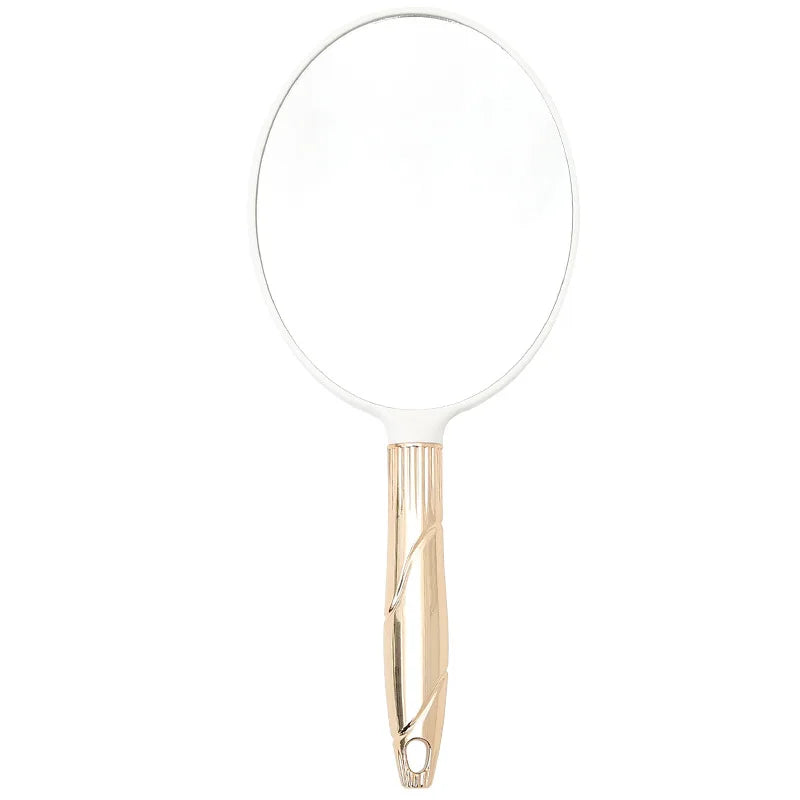 Zonyin Wholesale Custom Vintage Plastic Square Oval Hand Held Makeup Mirror European Retro Handheld Portable Cosmetic Mirror