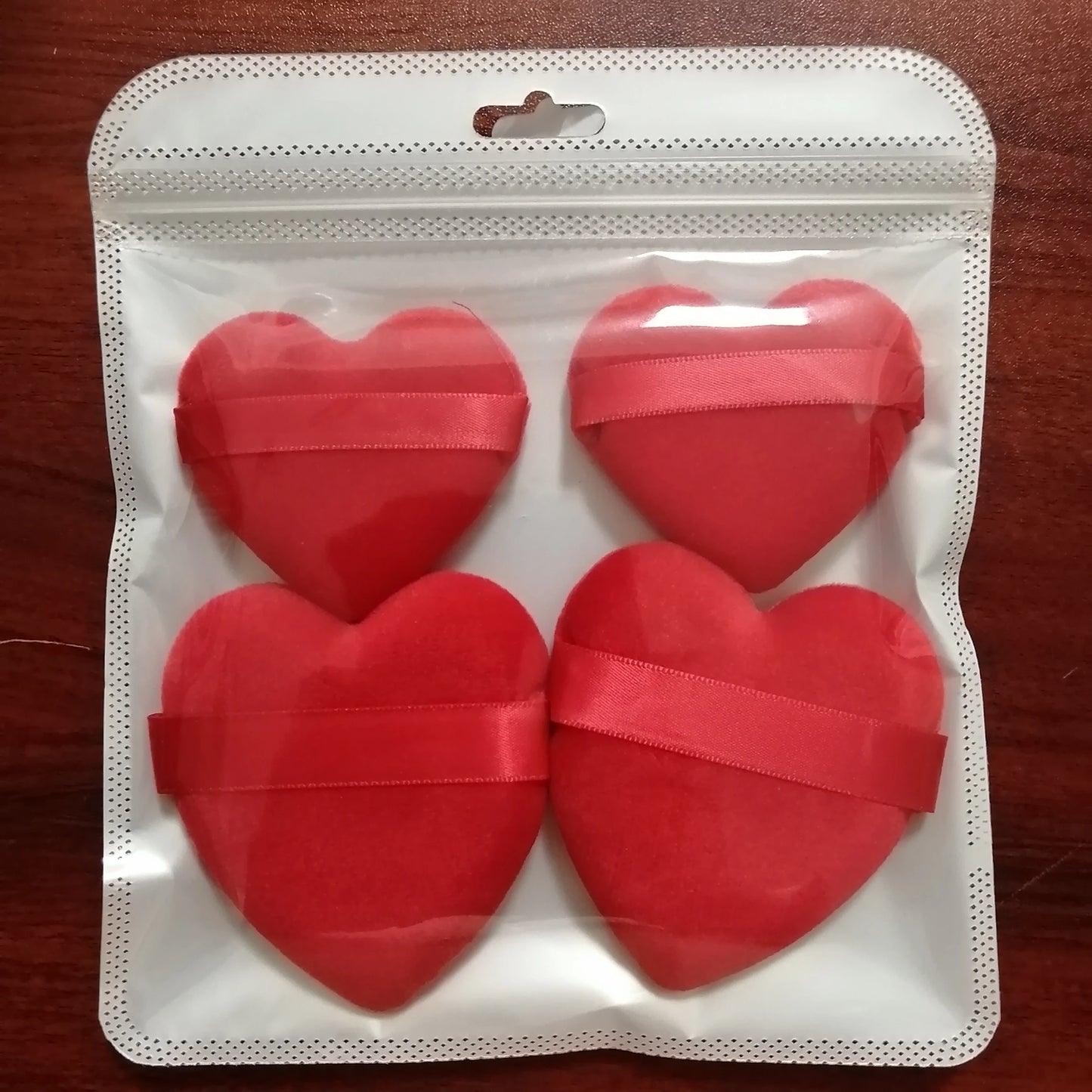 Zonyin Best Selling Super Soft Velvet Makeup Sponge Puff Small Large Heart Shape Velour Powder Puff for Women