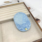 Zonyin Custom Logo High Quality Acetate Pocket Mini Cosmetic Mirror Portable Makeup Small Travel Mirror With Comb for Women