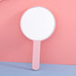 Zonyin Round Plastic Travel Makeup Mirrors Large Cosmetic with Handle Mirrors Decorative Hand Held for Women Girls Daily Makeup