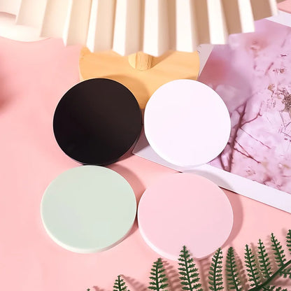 Zonyin Wholesale Plastic Single Side Pocket Mirror Round Portable Mini Mirror Private Label Small Makeup Mirror With Custom logo