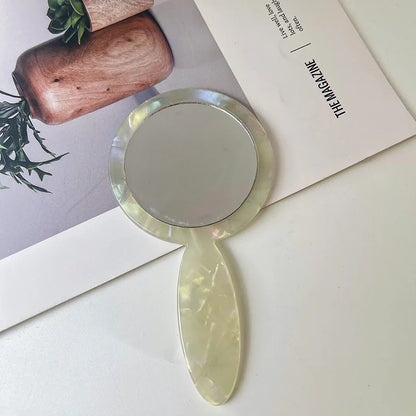 Zonyin Retro Acetic Round Pocket Mirror Cute Handheld Portable Makeup Vanity Mirror for Women and Girls Personalized Features