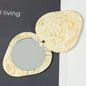 Wholesale Wholesale Customized Acetate Cute Leaf Strawberry-Shape Small Portable Mini Pocket Mirror With Handheld Mirror