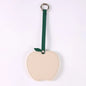 Zonyin Christmas Apple Design Baby Pink Pocket Makeup Mirror Customized Private Logo Small Mirror with Hanging Rope and Key Ring