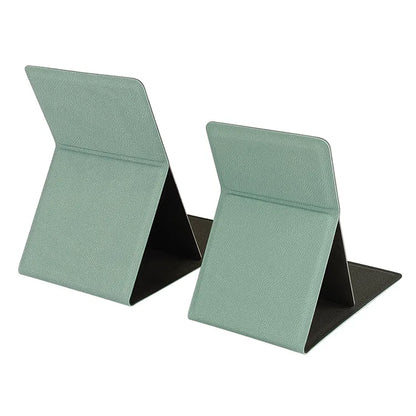 Zonyin High Quality Folding Rectangle Pu Leather Standing Makeup Mirror Embossed Logo Portable Desktop Pocket Mirror for Travel
