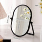Zonyin Desktop Oval Rotating 360 Makeup Mirror Ins Style Dressing Table Mirror High Aesthetic Bedroom Vanity Mirror