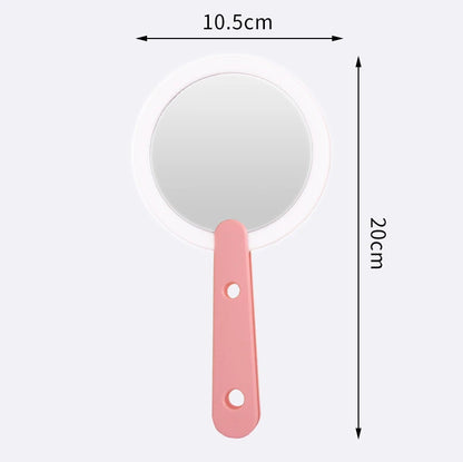 Zonyin OEM Private Label Handheld Compact Led Lights Travel Small Portable Cosmetic Espejo Makeup Led Mirror Led Pocket Mirror