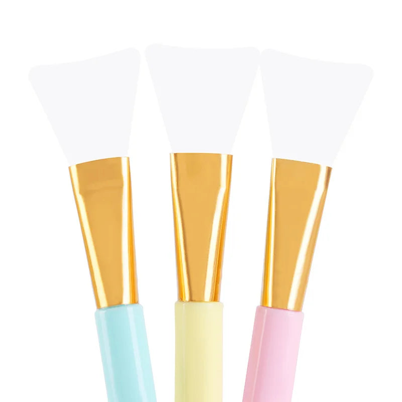 Zonyin 7 Color Soft Head Silicone Facial Mask Brush Set Single Head Beauty Brush Film Adjustment Stick Silicone Makeup Brush Set