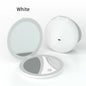 Zonyin Round Magnifying Led Portable Touch Screen Makeup Mirror Vanity Mirror With Light Compact Pocket Travel Mirror With Logo