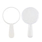 Zonyin New Shiny Quicksand Portable Handheld Makeup Mirror Plastic Round Cute Hand Makeup Mirror for Woman Girls