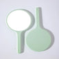 Zonyin Custom Logo Round Small Handheld Makeup Mirror Personalized Handle Pocket Cosmetic Mirror Girl Hand Held Travel Mirror