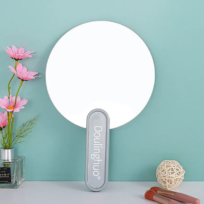 Zonyin Custom Logo Handheld Makeup Mirror Portable Large Plastic Frameless Travel Cosmetic Mirror Personalized Wholesale