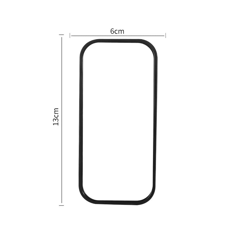 Zonyin Wholesale Promotion Portable Handheld Square Cosmetic Makeup Mirror Plastic+Glass Travel Pocket Personalized Small Mirror