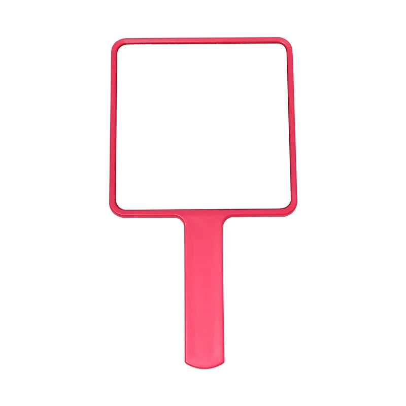 Zonyin Custom logo Big Size Handheld Cosmetic Mirror Travel Portable Handle Hand Beauty Vanity Makeup Mirror for Women Gifts