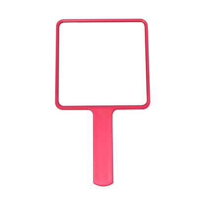 Zonyin Custom logo Big Size Handheld Cosmetic Mirror Travel Portable Handle Hand Beauty Vanity Makeup Mirror for Women Gifts