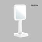 Zonyin High Quality ABS Plastic LED Light Handheld Rechargeable Pocket Makeup Mirror Square PorTable Hand Held Cosmetic Mirror