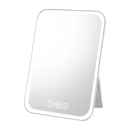 Zonyin Personalized Makeup Mirror Type-C Rechargeable Touch Screen Portable Makeup Mirror With LED Brightness Adjustable Lighted