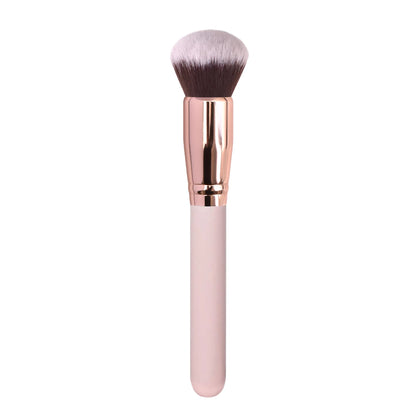 Zonyin High Quality Soft Powder Brush Single Make up Brushes Black Gold Flat Foundation Brush Private Label