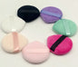 Zonyin LOW MOQ Custom Logo Label Package Cosmetic Puff Super Soft Velvet Heart Round Triangle Powder Puff for Make up