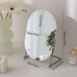 Zonyin Desktop Oval Rotating 360 Makeup Mirror Ins Style Dressing Table Mirror High Aesthetic Bedroom Vanity Mirror