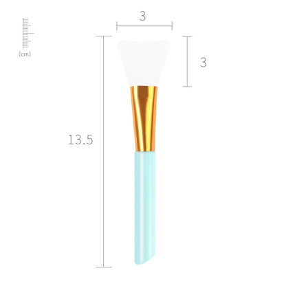 Zonyin 7 Color Soft Head Silicone Facial Mask Brush Set Single Head Beauty Brush Film Adjustment Stick Silicone Makeup Brush Set