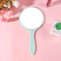 Zonyin Custom Round Design Handheld Vanity Mirror Cosmetic Hand Held Makeup Mirror Handy Mirror With Handle