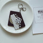 Zonyin Hot Selling Acetate Portable Small Makeup Mirror Key Chain Bag Pendant Accessories Wholesale for Girls Gift
