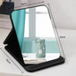 Zonyin Hot Sales Big Black White Pink Folding Travel Mirror PU Portable Adjustable Rectangular Large Vanity Mirror for Travel