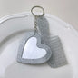 Zonyin Customized Personalized Glitter Sequin Car Keychain Bag Love Mini Acetate Makeup Mirror Heart DIY Car Hanging Accessories