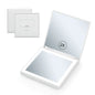 Zonyin Portable LED Magnifying Travel Cosmetic Mirror New Square Rechargeable Folding Compact Makeup Light Personalized Features