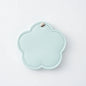 Zonyin New Arrival Flower Design White Pu Leather Makeup Mirror Customized Logo Portable Travel Pu Pocket Mirror for Women Girls
