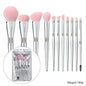 Zonyin Luxury 12Pcs Champagne Gold Soft Private Label Makeup Brushes Bling Glitter Diamond Makeup Brush Set With Rhinestone