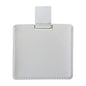 Zonyin High Quality Pink Square Shape Pocket Mirror Engraved Logo Small Pu Leather Metal Travel Cosmetic Makeup Mirror for Women