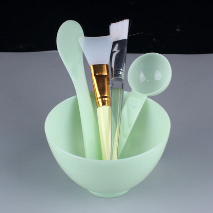 Zonyin Wholesale Silicone Mask Brush Makeup Tools Facial Mask Bowl Stick Spatula Spoon Brush Set for Beauty Salon 5 in 1