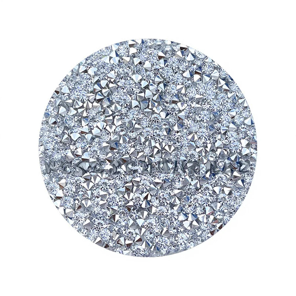 Zonyin Rhinestone Folding Makeup Mirror Crystal Double Sided Pocket Mirror Portable Round Compact Cosmetic Mirror for Wedding