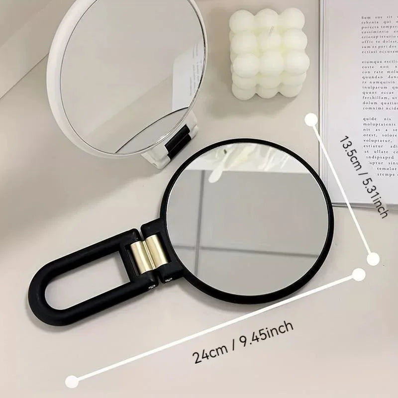Zonyin 10X 30X 40X 50X Double Side Handheld Magnifying Makeup Mirror Portable Folding Magnifier Compact Mirror