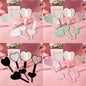 Zonyin Wholesale Heart Shape Hand Cosmetic Mirror Custom logo Plastic Portable Handheld Makeup Mirror Promotional Gift