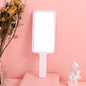 Zonyin Hot Selling Compact Travel Makeup Mirror Rectangle Small Handheld Cosmetic Mirror with Handle Pocket for Beauty