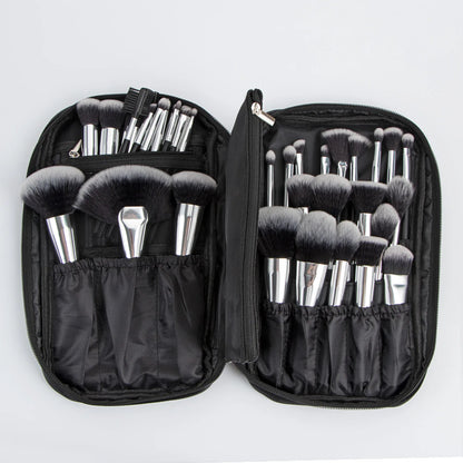 Wholesale 40 PCS Professional Makeup Brush Set Foundation Eye Shadow Concealer Powder Blusher Glossy Black Color Fan Brush Face