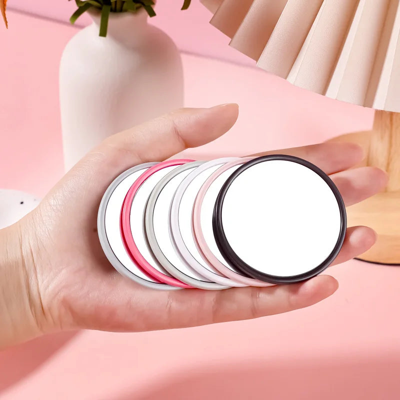 Zonyin Custom Logo Small Round Cosmetic Pocket Mirror Wholesale Mini Makeup Mirror with Promotional Gift Personalized Features