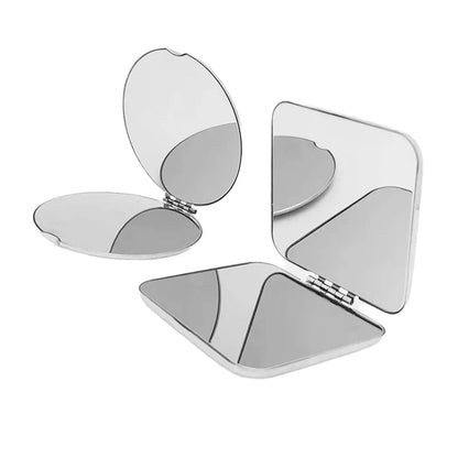 OEM ODM Custom Travel Makeup Mirror Square Mini Stainless Steel Personalized Customized Logo Mirrors