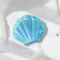 Zonyin Trendy Shell-Shaped Folding Double Sided Magnifying Travel Wholesale Beauty Cosmetic Mini Compact Pocket Mirror for Women