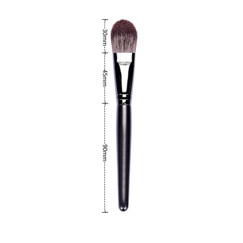 Zonyin Wholesale Black Wood Handle Face Mask Brush Custom Logo Wooden Facial Clay Mask Brush Applicator for Mud Mask