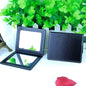 Zonyin Wholesale square PU Leather Makeup Mirror Portable Crocodile Skin Compact Pocket Mirror Cosmetic Travel Mirror for Girl