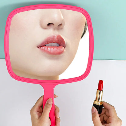 Zonyin Custom Large Size Plastic Handheld Cosmetic Mirror High Quality Big Handheld Mirror for Hair Beauty Salon