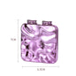 Zonyin New Arrive Sliver Bling Electroplate Design Travel Portable Compact Compact Small Makeup Vanity Mirror for Women Girls