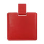 Zonyin High Quality Pink Square Shape Pocket Mirror Engraved Logo Small Pu Leather Metal Travel Cosmetic Makeup Mirror for Women