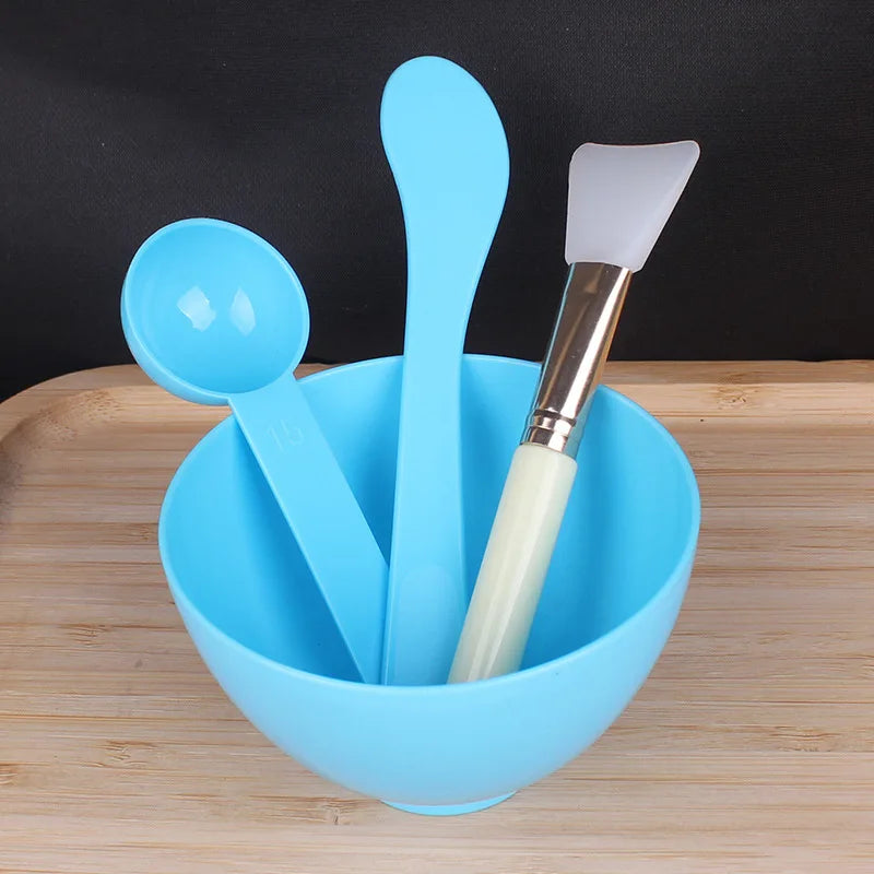 Zonyin Best Selling Reusable Facial Mask Brush Custom Logo Cosmetic Purple Silicone Face Mask Bowl and Brush Set