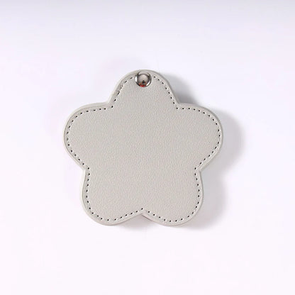 Zonyin Portable Gold Shiny Star-Shaped Compact Mirror Custom Silver Pu Leather Small Travel Cosmetic Mirrors with Private Logo